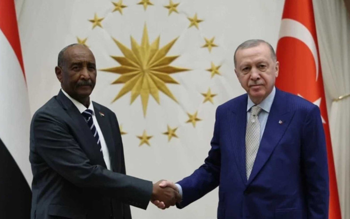 Cumhurbaşkanı Erdoğan ile Sudan Egemenlik Konseyi Başkanı Burhan görüştü