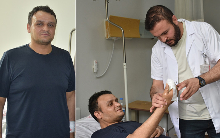 Enfeksiyon kapan parmağı kasığına dikilerek kesilmekten kurtarıldı