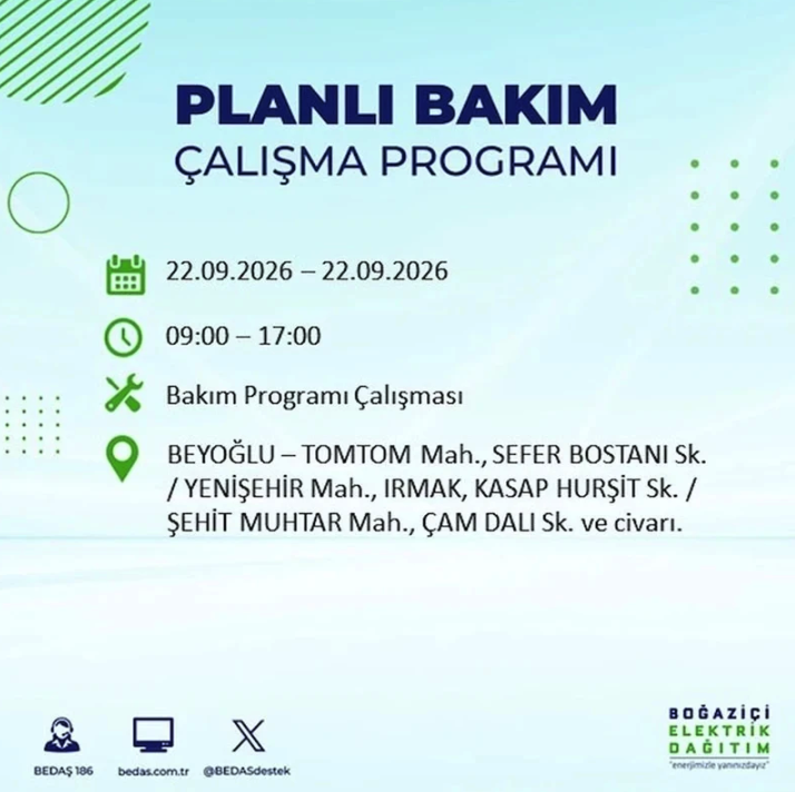 İstanbul iki gün boyunca karanlığa gömülecek! 21-22 Eylül elektrik kesintisi mahalle listesi - Resim: 129
