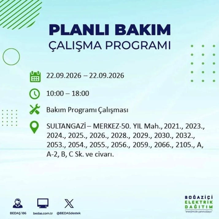 İstanbul iki gün boyunca karanlığa gömülecek! 21-22 Eylül elektrik kesintisi mahalle listesi - Resim: 100