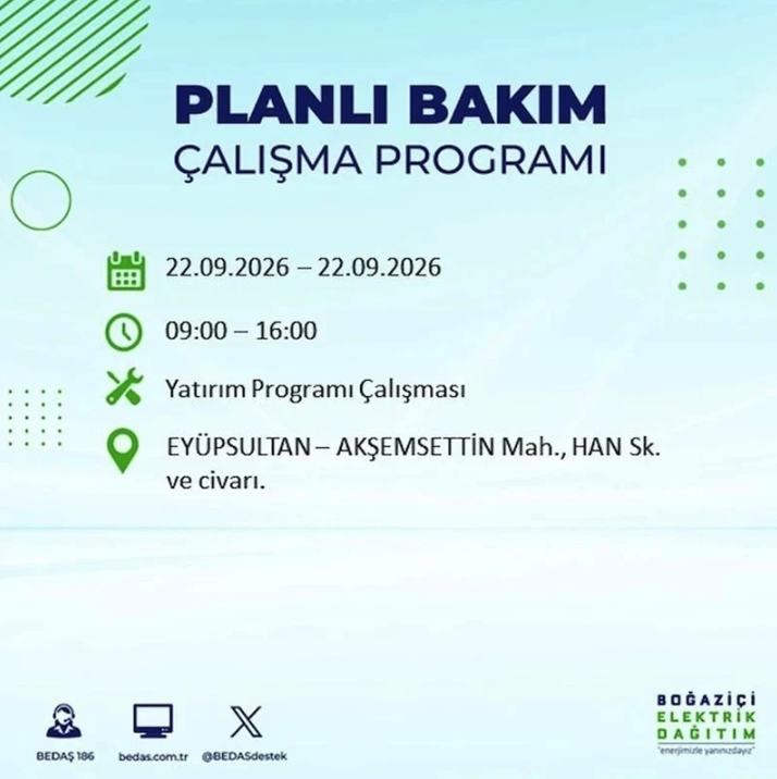 İstanbul iki gün boyunca karanlığa gömülecek! 21-22 Eylül elektrik kesintisi mahalle listesi - Resim: 126