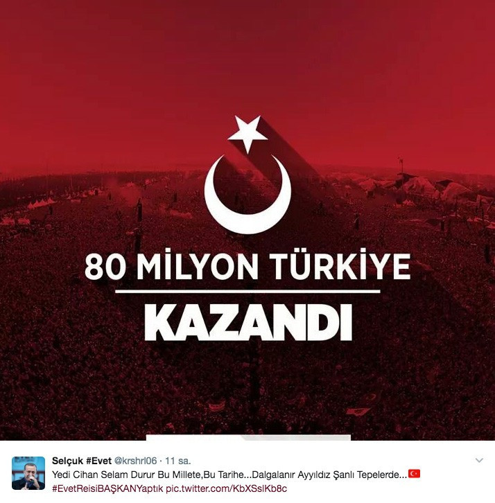 Sokaktaki kutlamalar sanal ortama taşındı 'Evet reisi başkan yaptık!' - Resim: 4