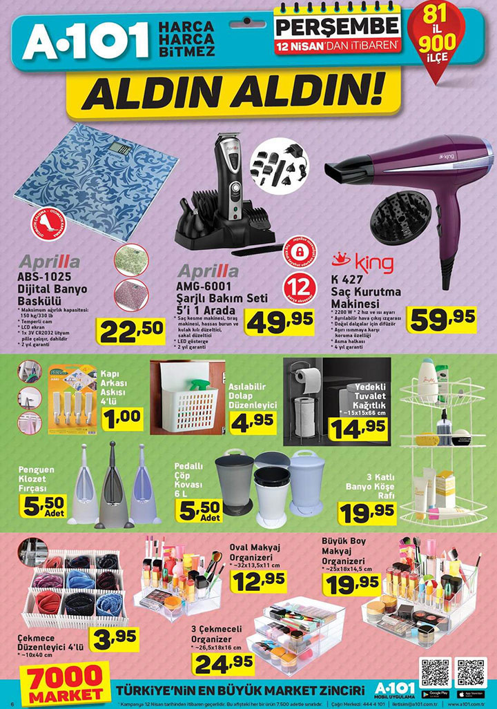 A101 12 Nisan aktüel indirim listesi yeni spot ürünler - Resim: 2