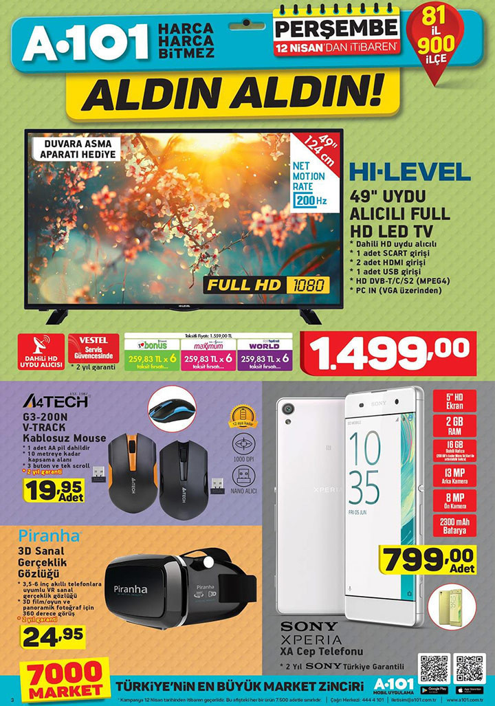 A101 aktüel 12 Nisan indirimleri yeni kataloğ ürünleri listesi  - Resim: 4