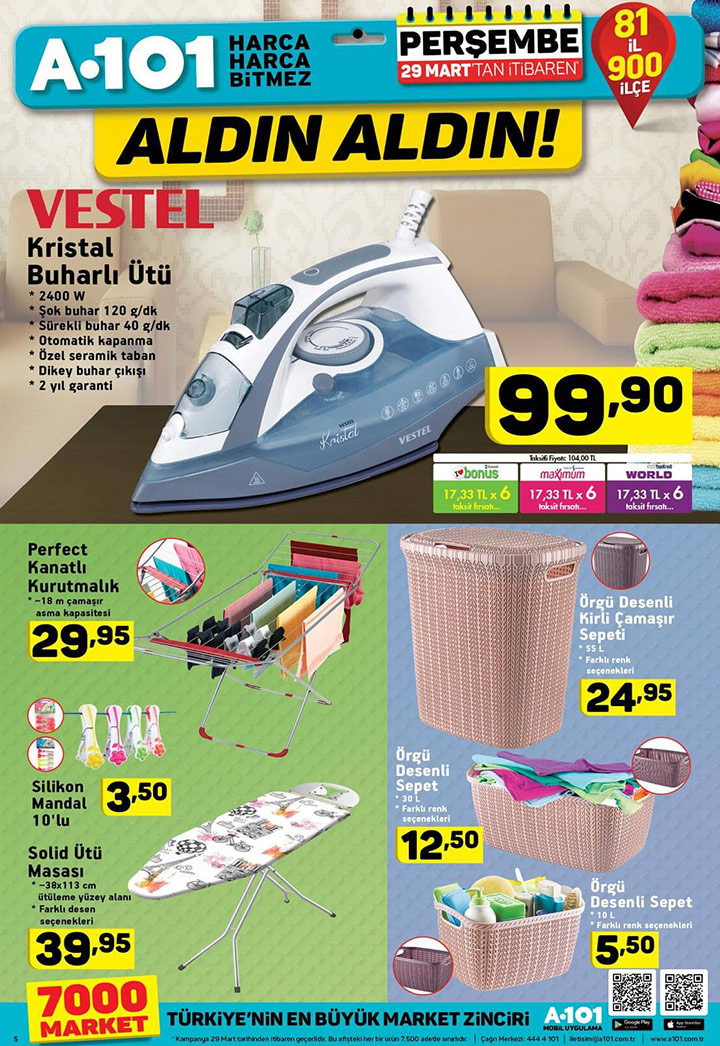A101 29 Mart aktüel spot ürünleri indirim listesi sizi bekliyor - Resim: 3