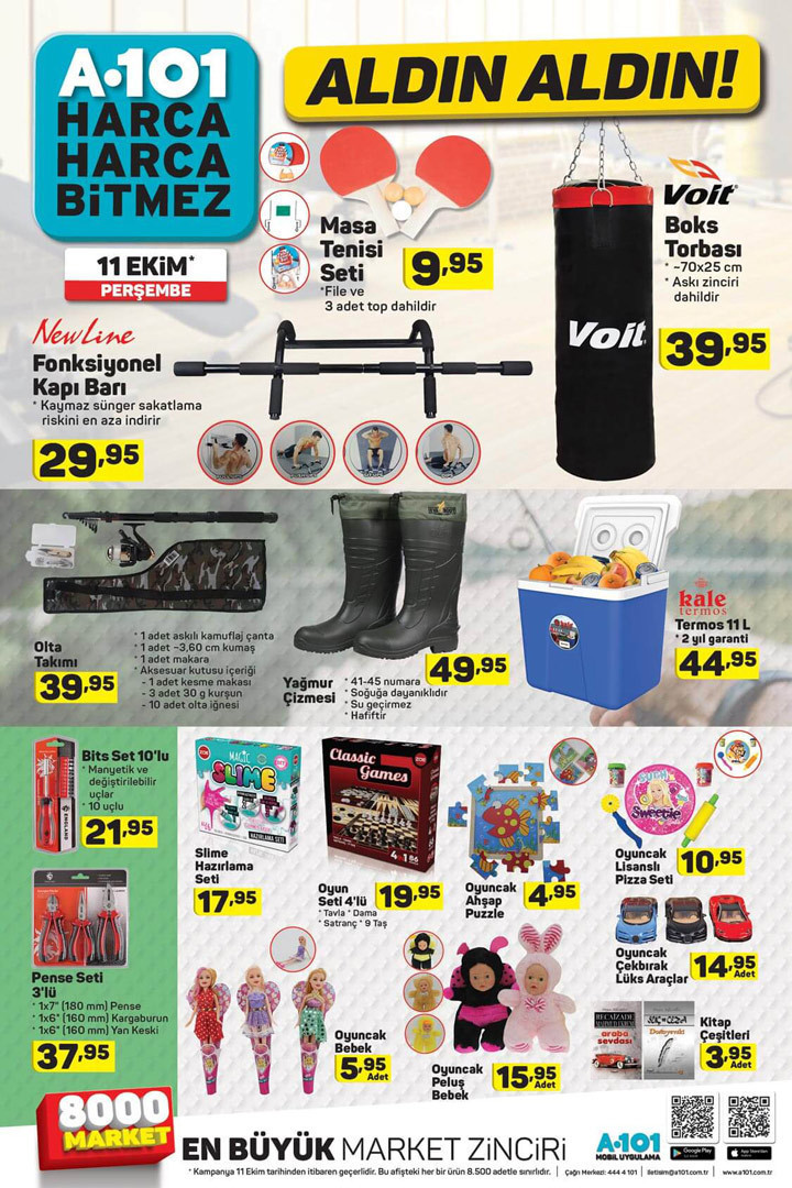 A101 aktüel 2018 11 Ekim indirimli ürünler güncel katalog - Resim: 1
