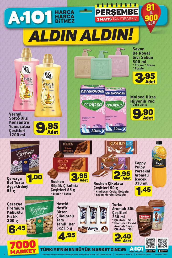 A101 3 Mayıs aktüel ürünler indirim broşürü neler var-2018 - Resim: 1