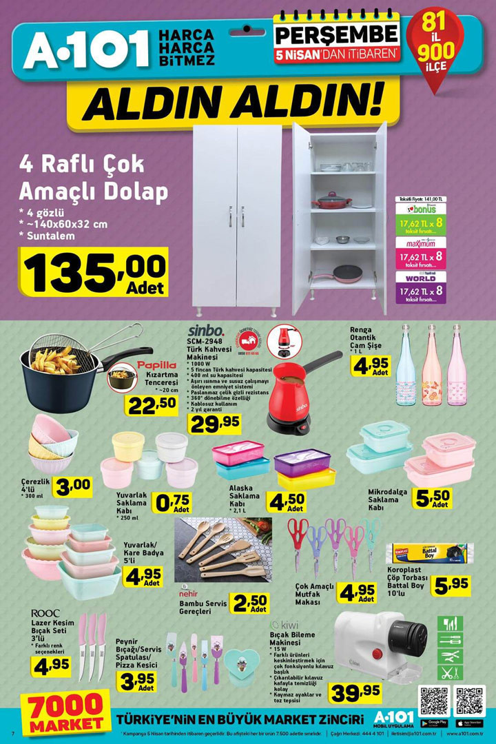 A101 5 Nisan aktüel indirimleri yeni kataloğ listesi  - Resim: 4