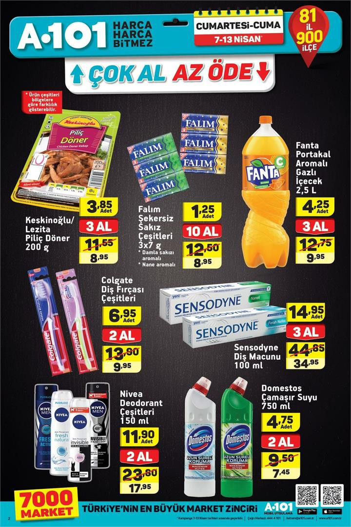 A101 aktüel 12 Nisan indirimleri yeni kataloğ ürünleri listesi  - Resim: 1