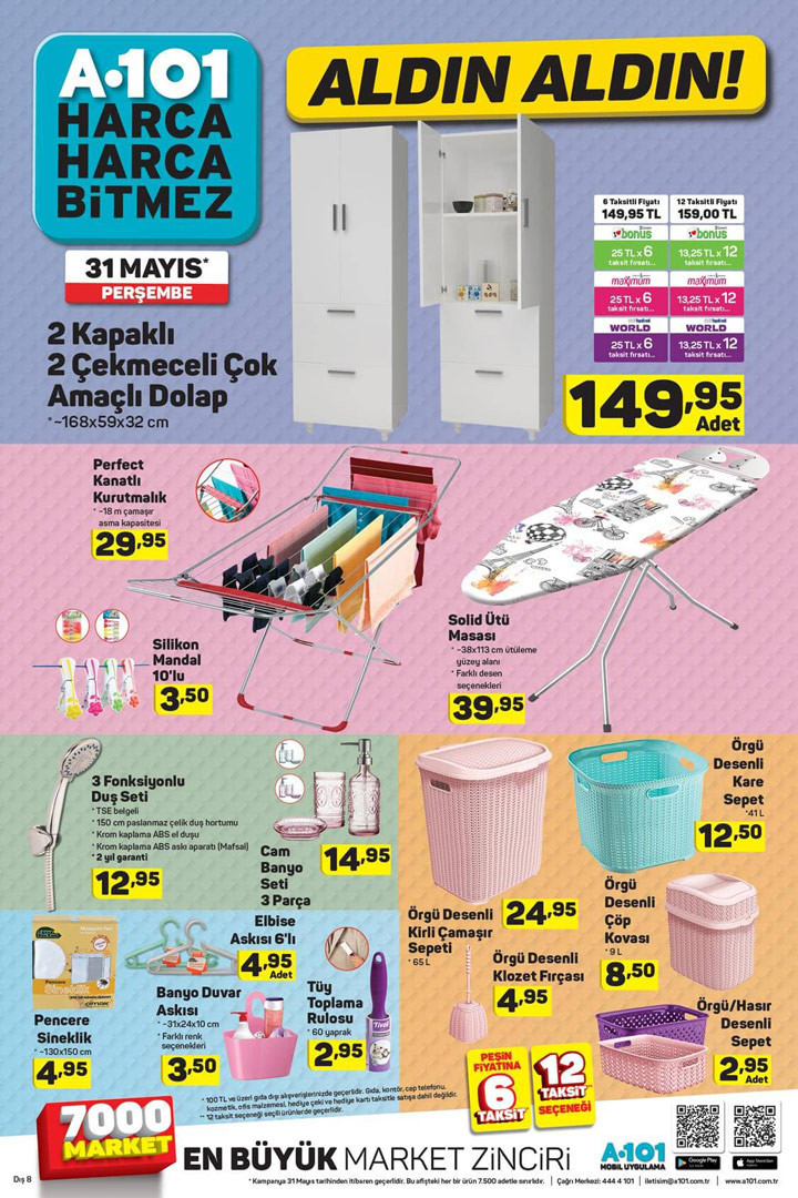 A101 31 Mayıs aktüel fırsat ürünleri güncel yeni kataloğ-2018 - Resim: 3