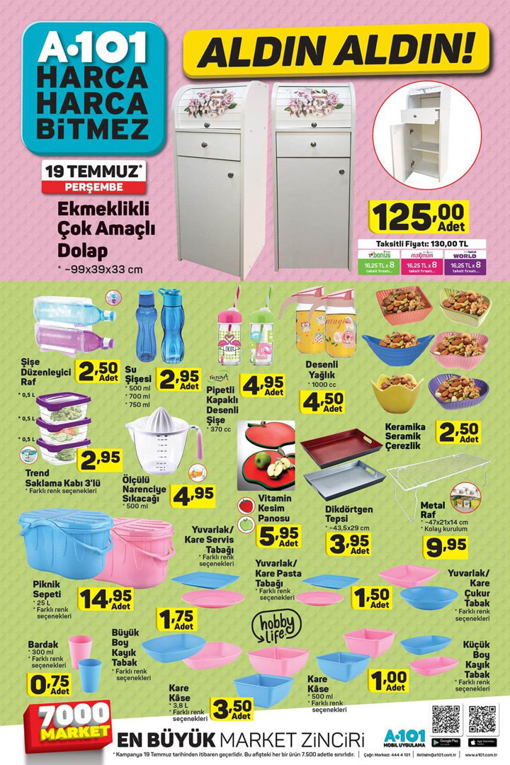 A101 19 Temmuz indirim broşürü 2018 aktüel ürünler - Resim: 4