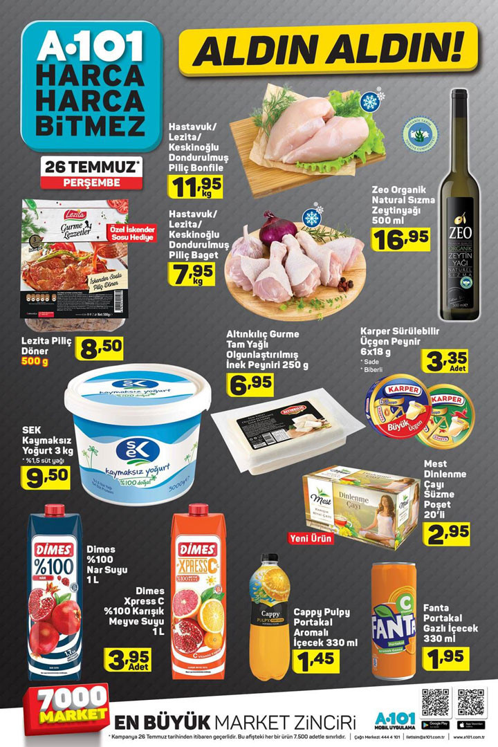 A101 26 Temmuz 2018 aktüel indirim broşürü fiyat listesi - Resim: 3