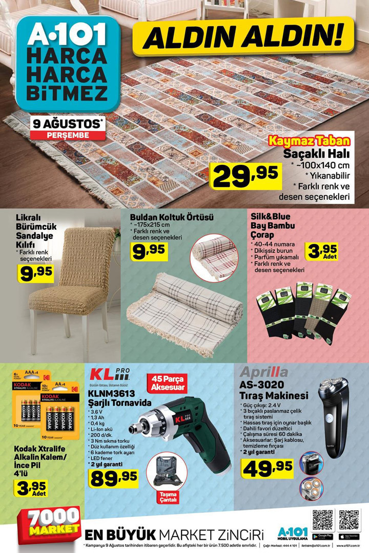A101 9 Ağustos 2018 aktüel ürünler ve  katalog indirimleri - Resim: 4