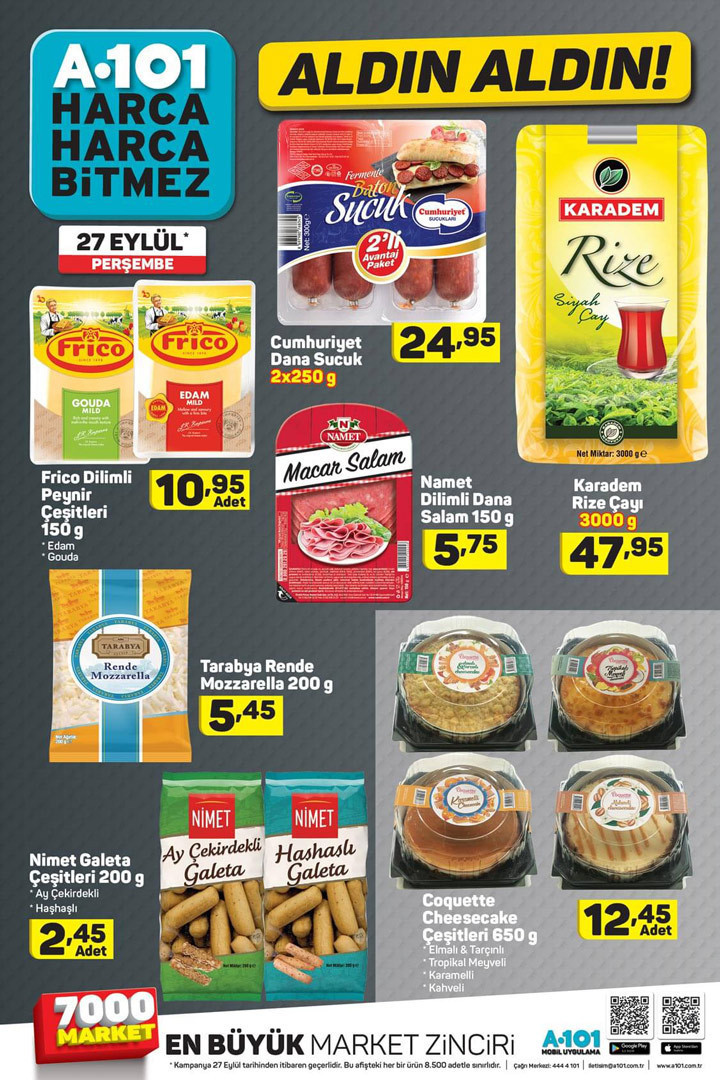 A101 27 eylül katalogu aktüel ürünler fiyat listesi 2018 - Resim: 3