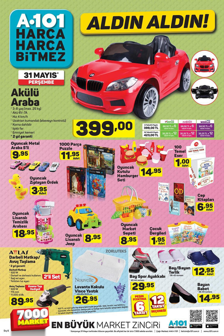 A101 aktüel 31 Mayıs perşembe fırsat ürünleri listesi bilgisi - Resim: 4