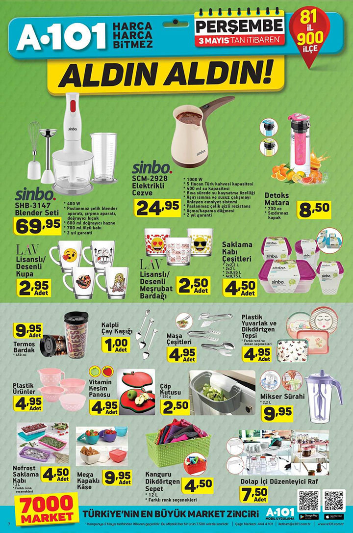 A101 3 Mayıs aktüel ürünler indirim broşürü neler var-2018 - Resim: 3