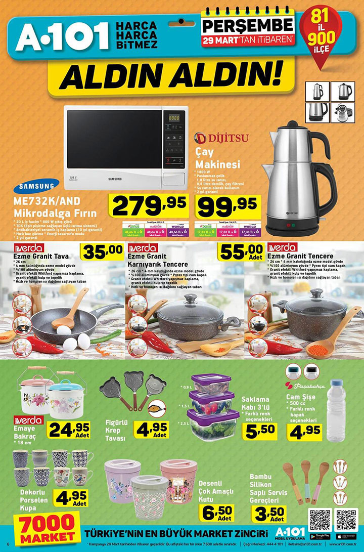 A101 aktüel 29 Mart broşürü yeni indirimli ürünler listesi  - Resim: 4