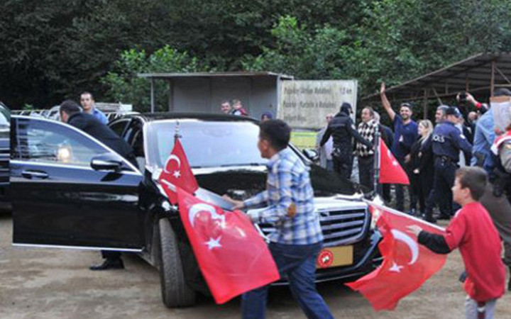 Rize'de  Recep Tayyip Erdoğan izdihamı