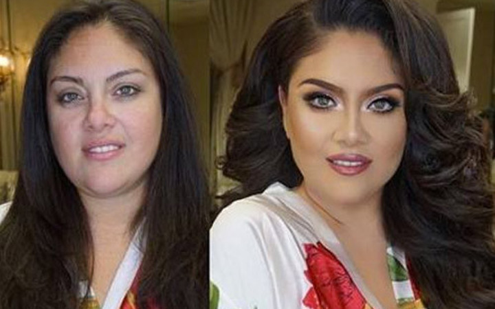 Değişimin böylesi! Photoshop değil hem de makyajla