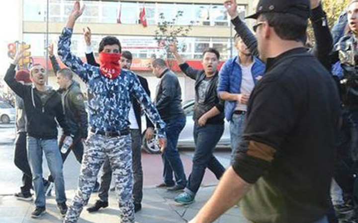 Şişli'de iki grup karşı karşıya geldi
