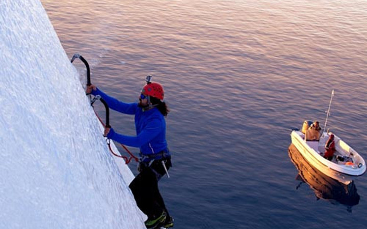 Buz dağına tırmanan Türk! Şaşırttı