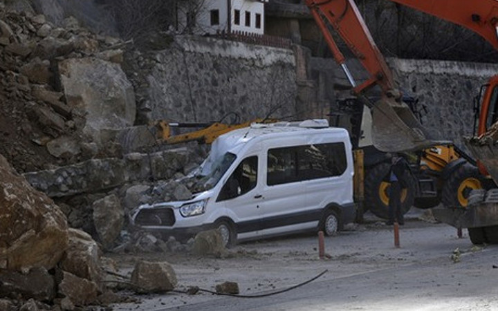 Gümüşhane'de herşey bir kaç saniyede oldu