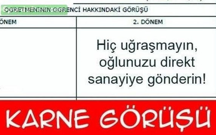 Sosyal medyayı sallayan karne günü capsleri