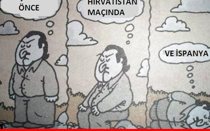 Türkiye - İspanya maçı capsleri