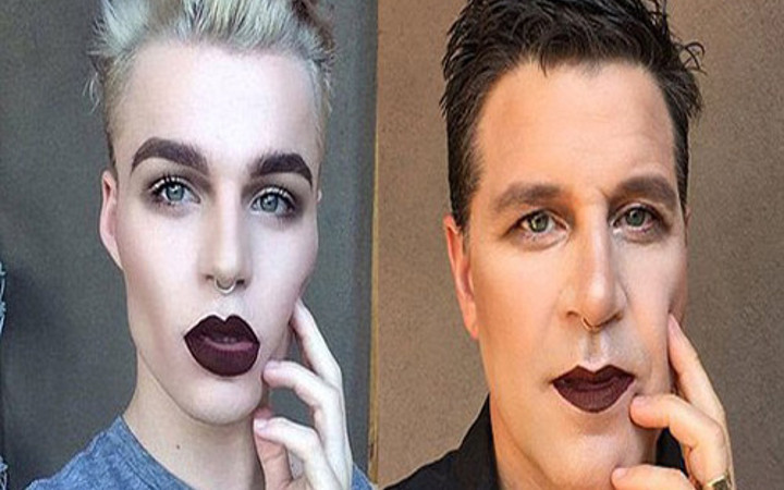 Erkekler de makyaj yapsın diyen oğluna destek verdi