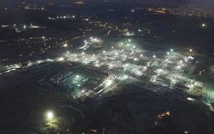 3. Havalimanı inşaatı gece gündüz devam ediyor