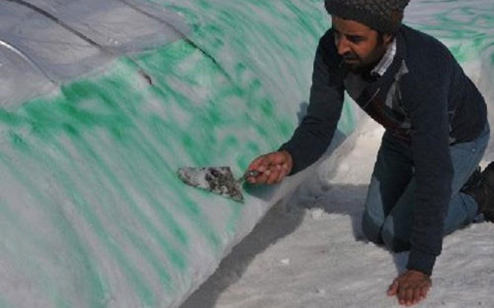 Kardan yaptığına bakın inanılmaz yaratcılık