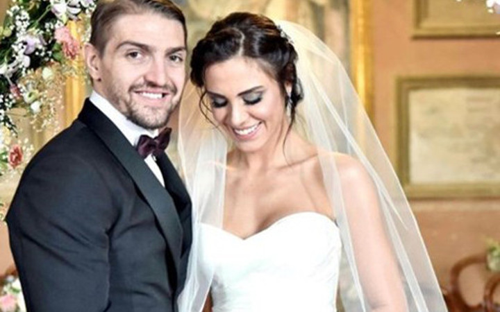 Caner Erkin evlendi Şükran Ovalı'nın gelinliğine bakın