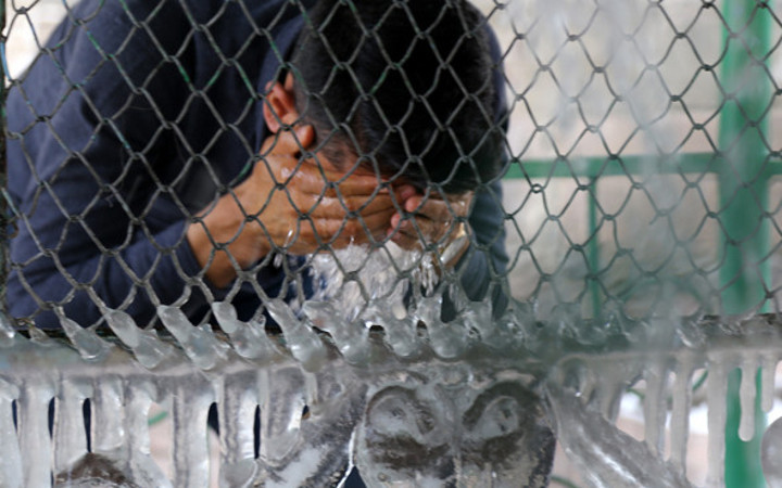 Erzurum'da bugün çekildi! Nisan ayında bu ne böyle