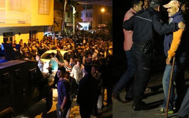 Mersin'de tehlikeli gerginlik bir anda silah sesleri duyuldu