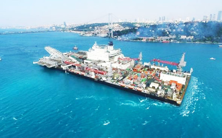 Türk Akımı için geldi manzarayı gören telefonuna sarıldı