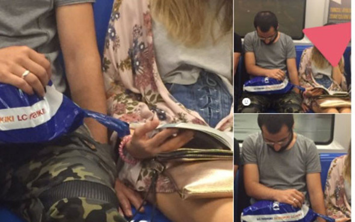 Metroda taciz skandalına bakın genç kız ne yapacağını şaşırdı!