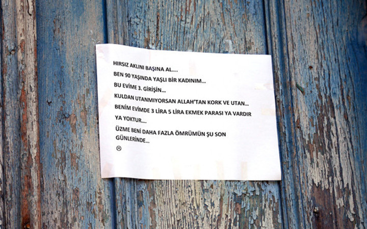 Müdavimi olan hırsıza bu notu yazdı