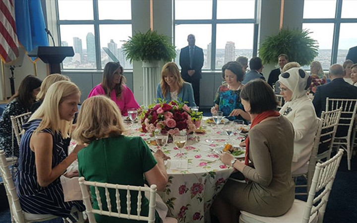 Emine Erdoğan, Trump'ın yemek davetine katıldı