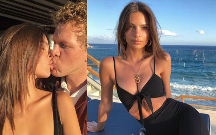 Emily Ratajkowski eşiyle öpüştüğü fotoğrafla sosyal medyayı salladı