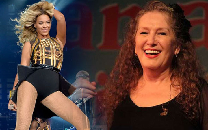 58 yaşındaki Suzan Kardeş'in mini etekli Beyonce pozu olay oldu