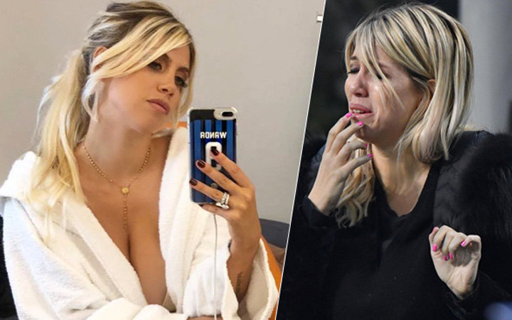 Inter Devler Ligi'ne veda etti Wanda Nara gözyaşlarına boğuldu