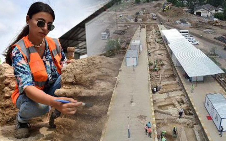 Haydarpaşa'nın altından tarih çıktı böyle görüntülendi