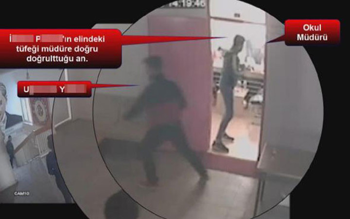 Okulda dehşetin görüntüleri ortaya çıktı! Müdürü böyle katletmişler...