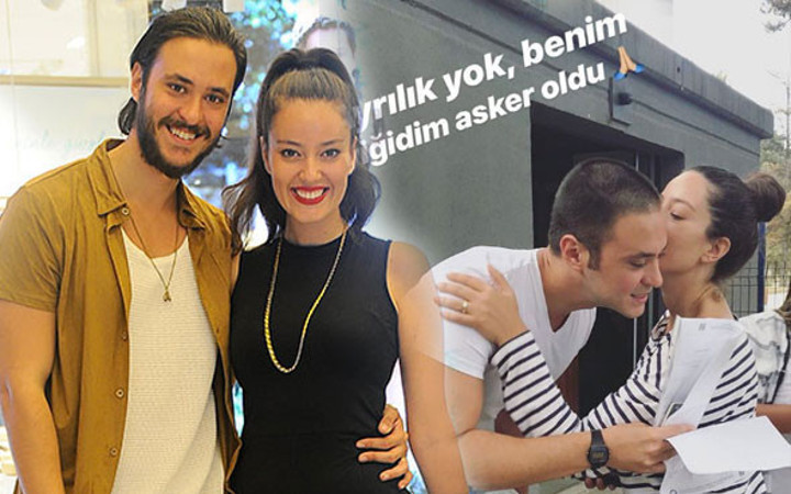 Bedelli askerlikten faydalanan Anıl Altan'ı eşi Pelin Akil askere uğurladı