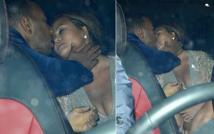 Flaşlar patladı umursamadılar! Öpmeye doyamadı