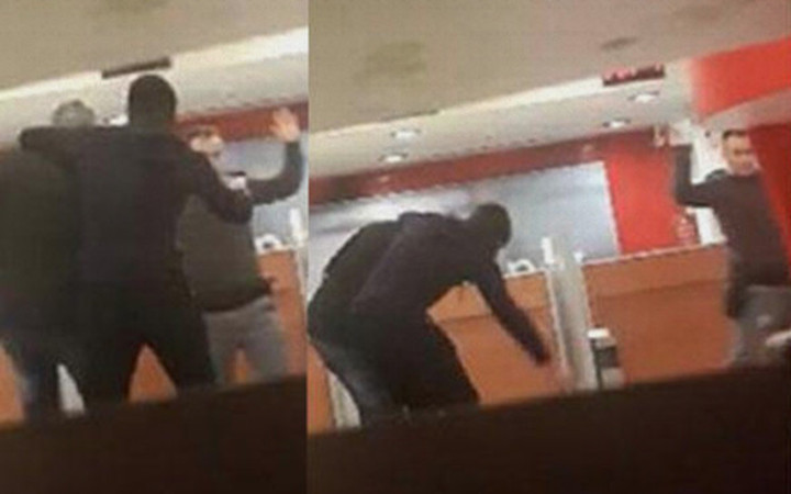 Bankada korku dolu anlar! Müşteriyi rehin alıp...