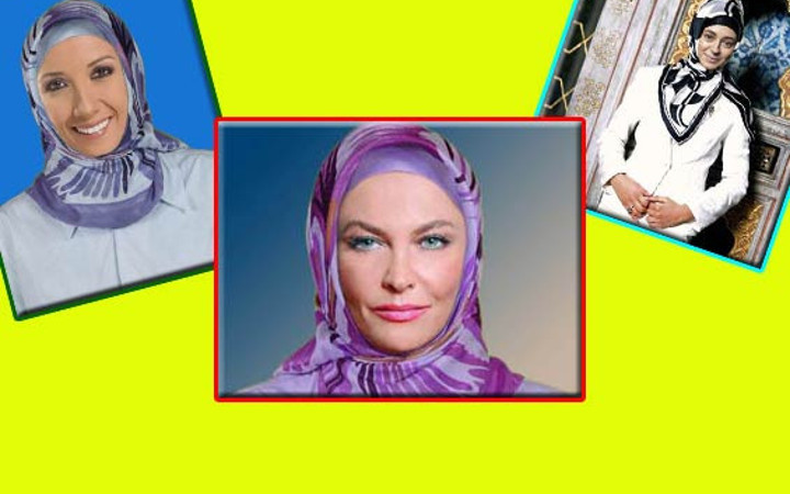 Ünlülerin türbanlı halini gördünüz mü?