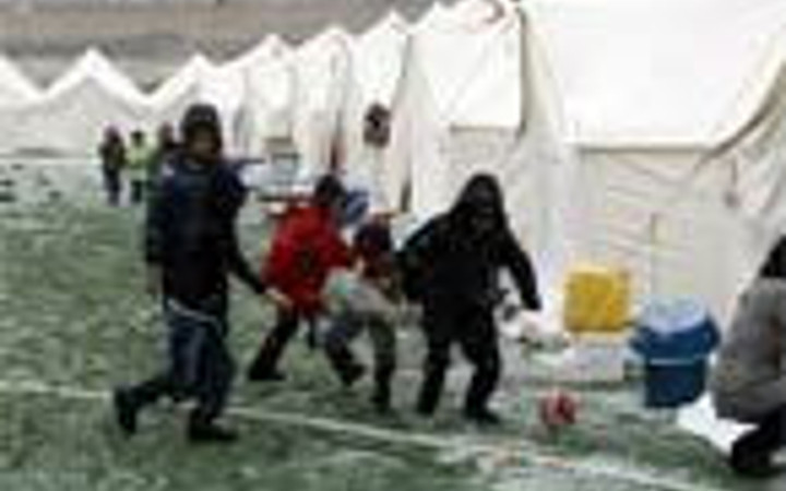 Van'da çocukların kış eğlencesi