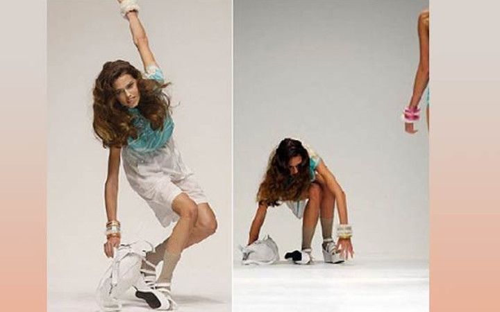 Mankenler böyle yere kapaklandı