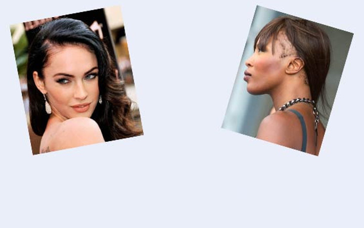 Kelliğin eşiğinde olan ünlü kadınlar